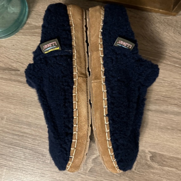 LL Bean Women’s Cozy Slipper Slides Womens Medium Size 9 Fleece Slippers - Picture 5 of 9